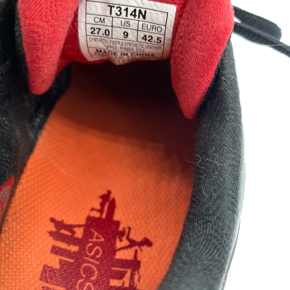 Asics Gel Cirrus33-2 Black / Lightning / Fire T314N Running Shoes Men 9 - Picture 8 of 12